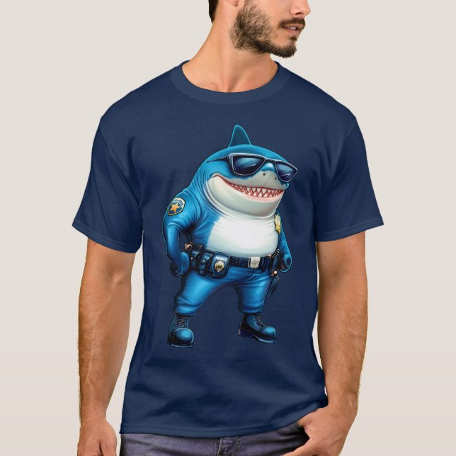 Policeman Hai T - Shirt (Vorderseite)