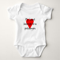 Policeman Heart T - Shirt