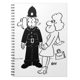 Policeman's Cuckoo Clock Helmet Notizblock