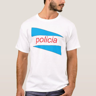 POLICIA mit Blau zwängt Shirt
