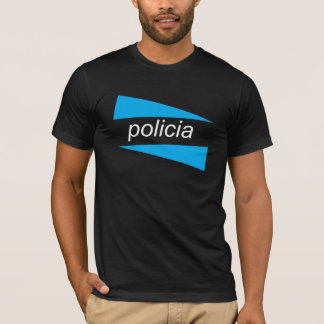 POLICIA mit Blau zwängt Shirt