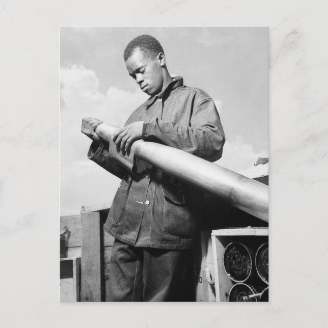 Polieren meines Projektils in den 1940ern Postkarte (Vorderseite)