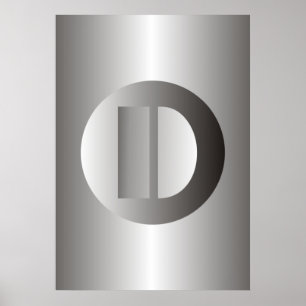 Polierstahl "D " Poster