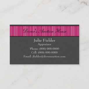 Polierstreifen Visitenkarte, Grau und Rosa Visitenkarte