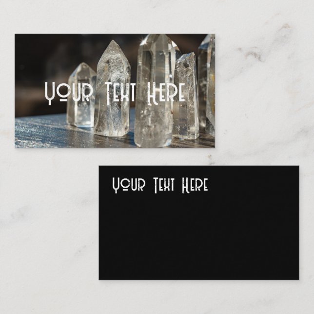 Polierte Kristallkernheiler Visitenkarte (Vorne/Hinten)