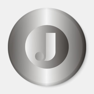 Polierter Stahl "J" Magnet