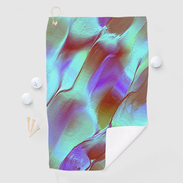 Poliertes Gestein in Chrom lila Golfhandtuch (Insitu)