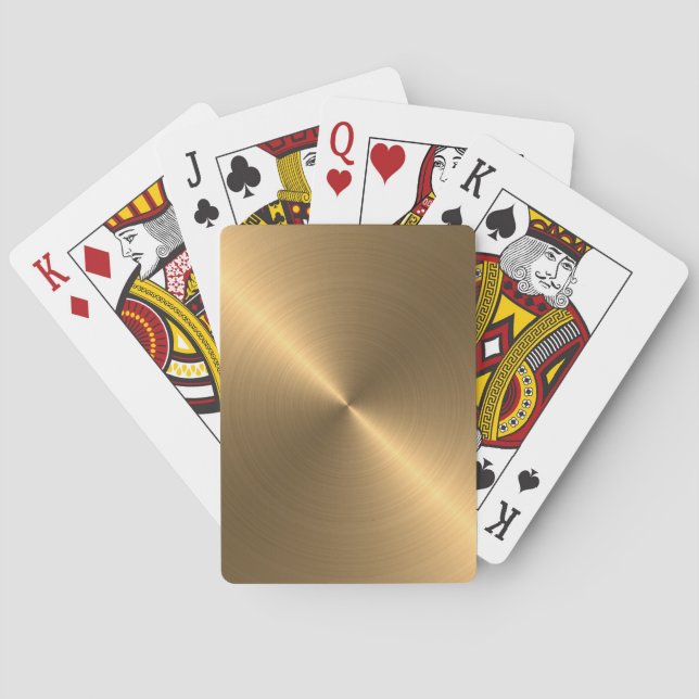 poliertes Metall Spielkarten (Rückseite)