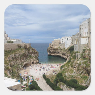 Polignano a Mare city beach in Puglia Aufkleber