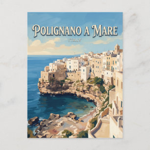 Polignano a Mare Klippenblick Italien Postkarte