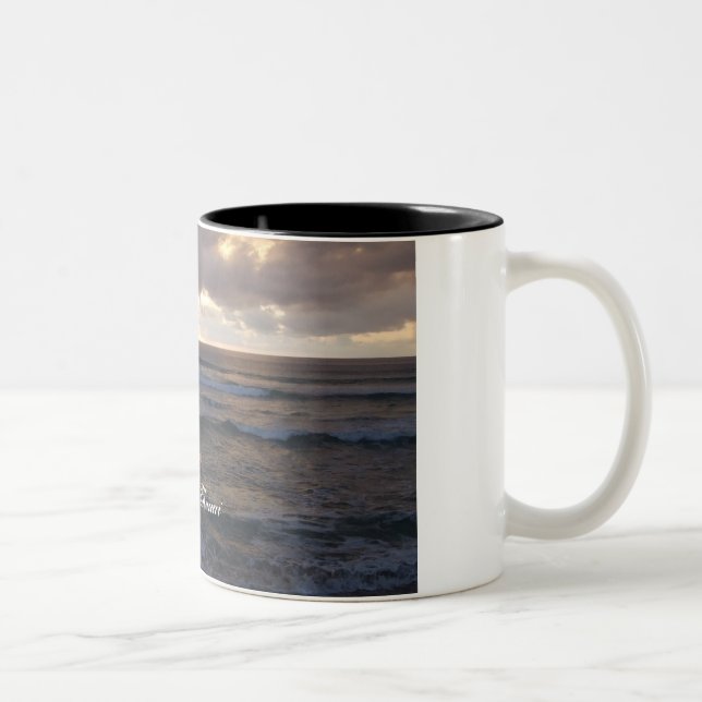 Polihale Wellen Zweifarbige Tasse (Rechts)