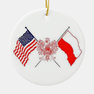 POLISCH AMERIKA KERAMIKORNAMENT