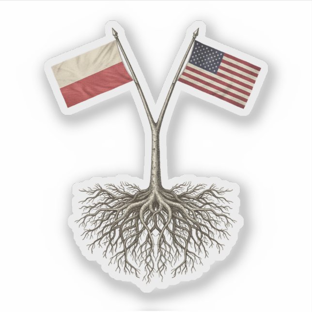 Polish - American Aufkleber (Vorderseite)