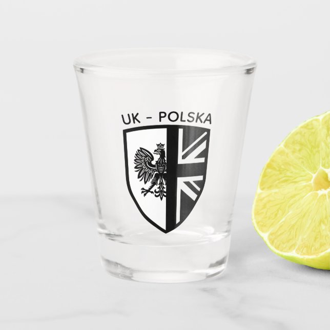 Polish - British Schnapsglas (Vorderseite)