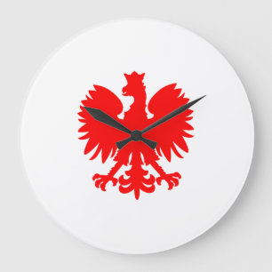 Polish Eagle Wall Clock Große Wanduhr