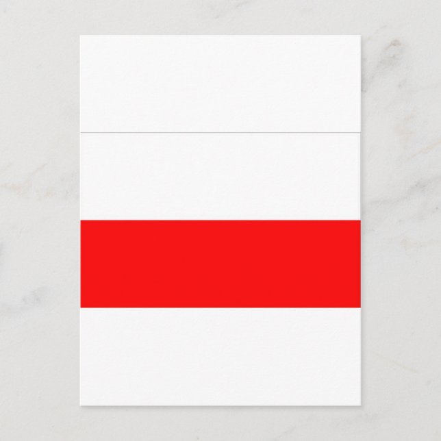 POLISH FLAG POSTKARTE (Vorderseite)