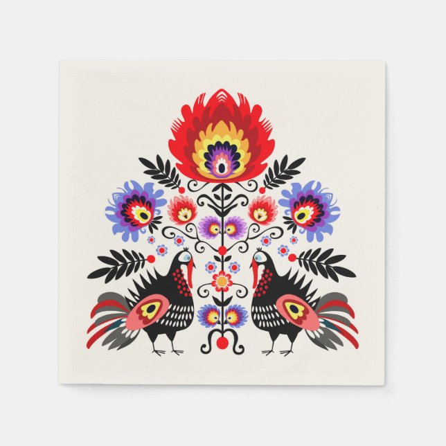 Polish Folk Serviette (Vorderseite)