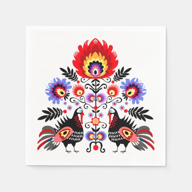 Polish Folk Serviette (Vorderseite)