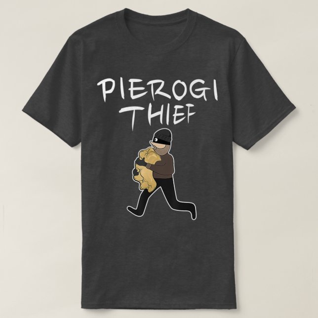 Polish Pierogi Thief Funny Art Dumplings T-Shirt (Design vorne)