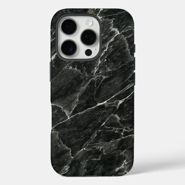 Polished Black Marble Slab Case-Mate iPhone Hülle (Rückseite)