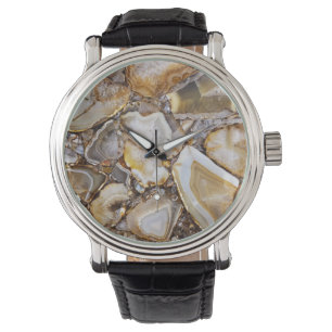 Polished Geode Stones Armbanduhr