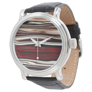 Polished Wood Watch Armbanduhr