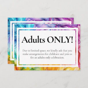 POLITE no kids weded Ethereal Bloom Begleitkarte