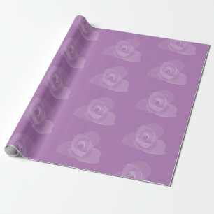 Polite Transparente moderne Kunst des Weißen Roses Geschenkpapier