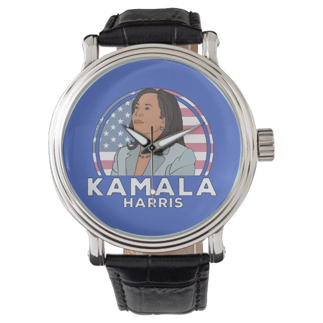 Politics Kamala Harris Armbanduhr (Vorderseite)