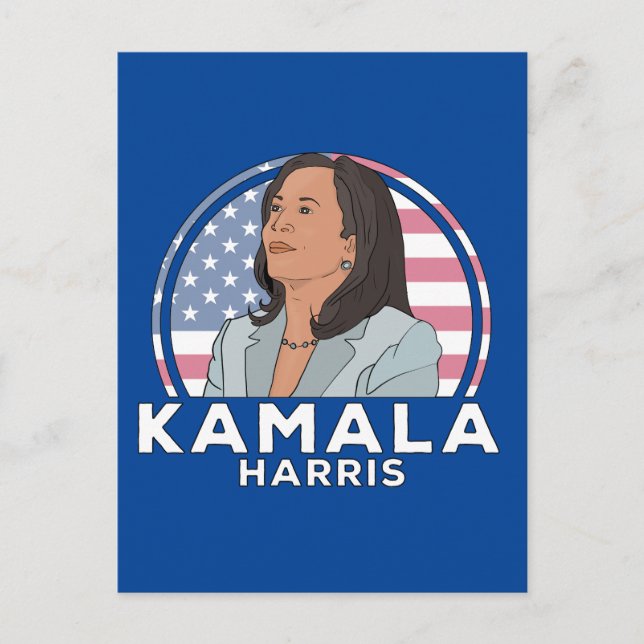 Politics Kamala Harris Postkarte (Vorderseite)
