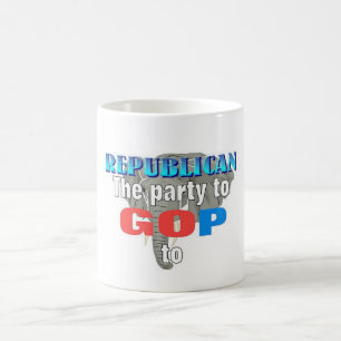 Politik für das republikanische Party Kaffeetasse