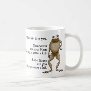 Politik in den einfachen Ausdrücken Kaffeetasse