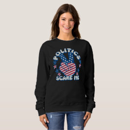 Politik macht mir Angst, Friedenszeichen Sweatshirt