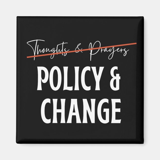 Politik statt Gebet und Kontrolle Magnet (Vorne)