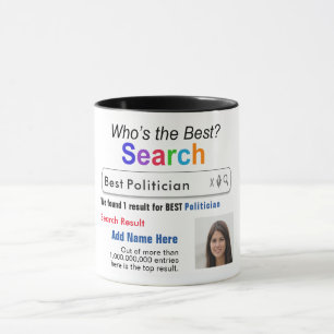 Politiker - Funny Best Custom Search Geschenk Tass Tasse