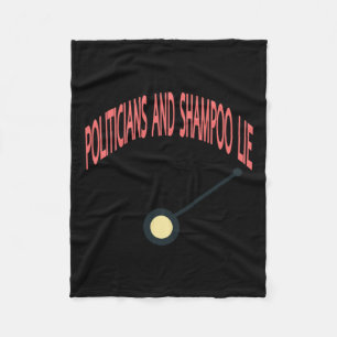 Politiker und Shampoo Lie Fleecedecke