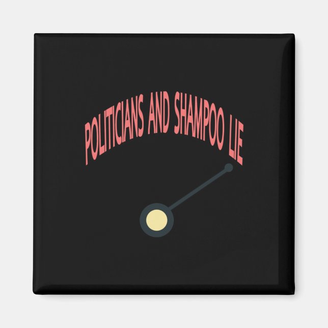 Politiker und Shampoo Lie Magnet (Vorne)