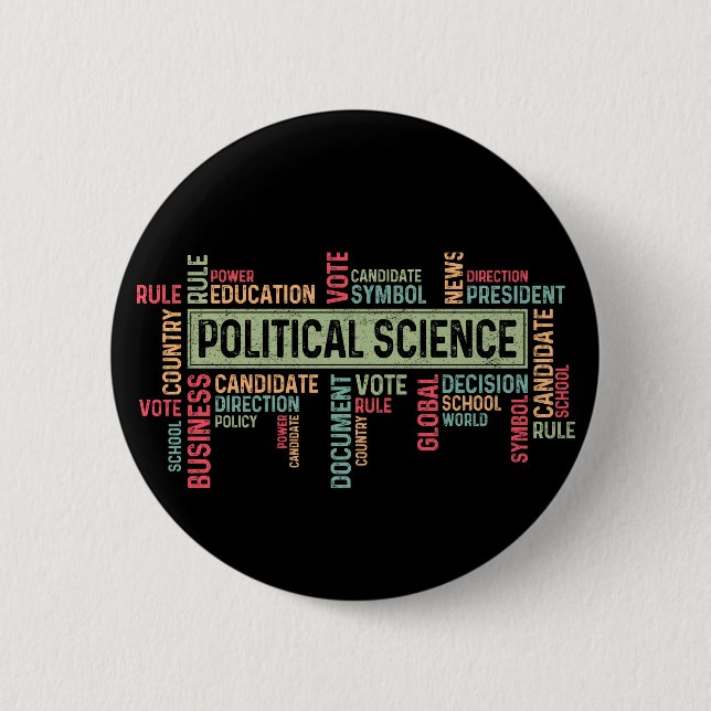 Politikwissenschaft Button (Vorderseite)
