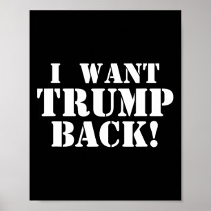 Politisch - Ich will Trump Ck - 45. Präsident Trum Poster