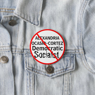 Politische Anti-Alexandria Ocasio-Cortez Button