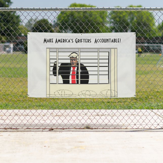 Politische Banner stoppen Trump (Insitu)