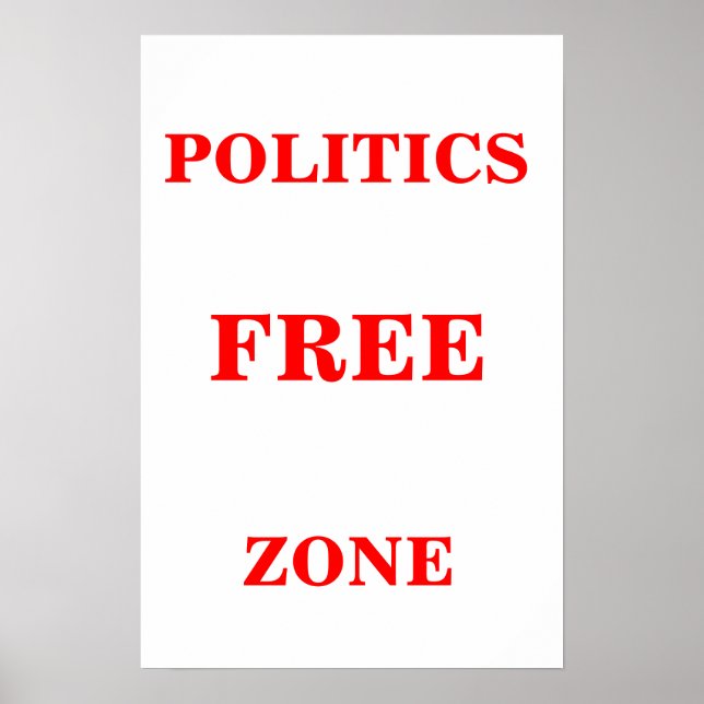 Politische Free Zone Poster (Vorne)