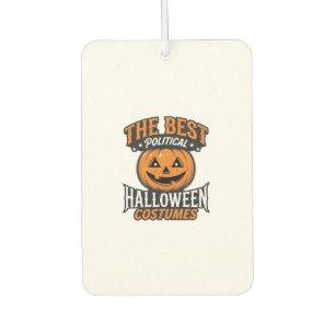 Politische Halloween-Kostüm-Kürbis-Vintage-Shirt_ Autolufterfrischer