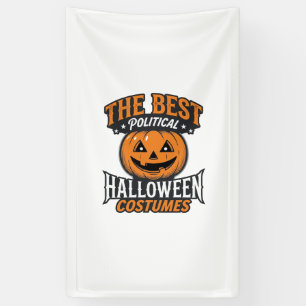 Politische Halloween-Kostüm-Kürbis-Vintage-Shirt_ Banner