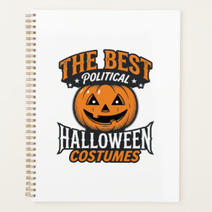 Politische Halloween-Kostüm-Kürbis-Vintage-Shirt_ Planer