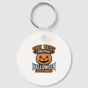 Politische Halloween-Kostüm-Kürbis-Vintage-Shirt_ Schlüsselanhänger