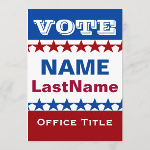 Politische Kampagne Einladung