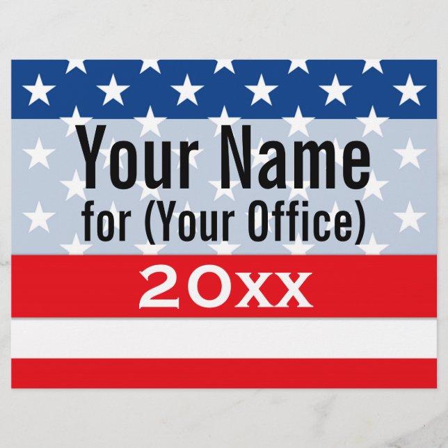 Politische Kampagne für nicht parteiisch gedruckte Flyer (Vorne)