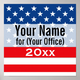 Politische Kampagne für nicht parteiisch gedruckte Poster