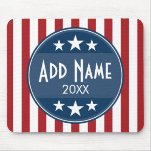 Politische Kampagne - Patriotische US Flagge Mousepad